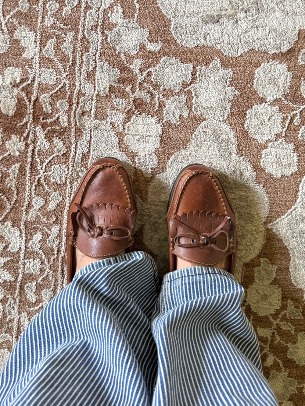 The Leather Collection Women's Tassel Loafers Sz 8 / 8.5